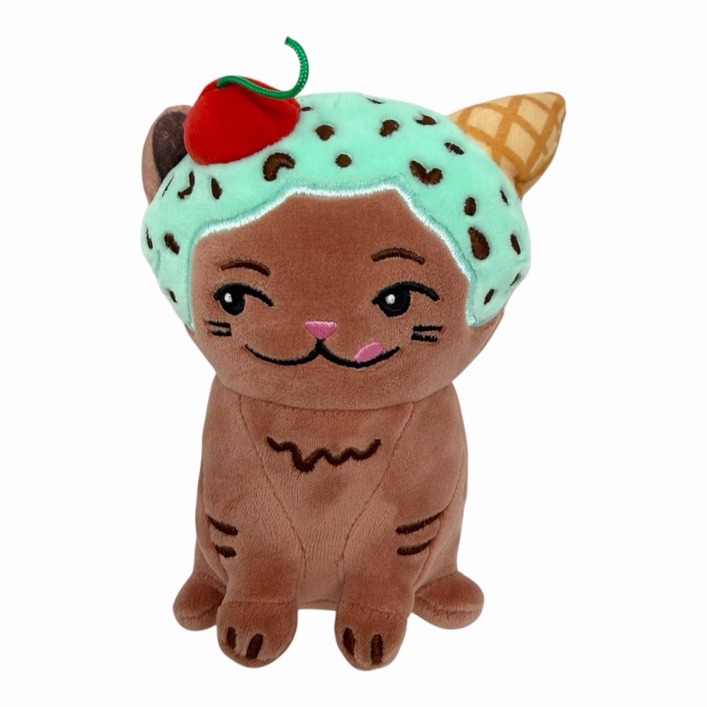 Moriah Elizabeth Mini Mystery Dessert Plush Series 2 Eustace Ice Cream Cat 6"